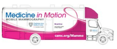 Mobile medical mammo bus graphic