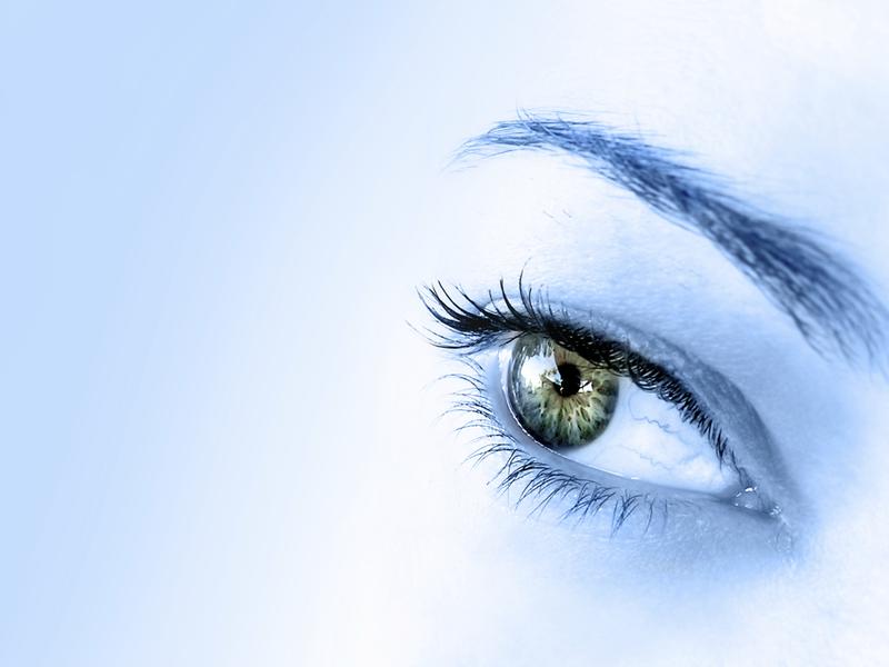 image of a female eye with long eyelashes
