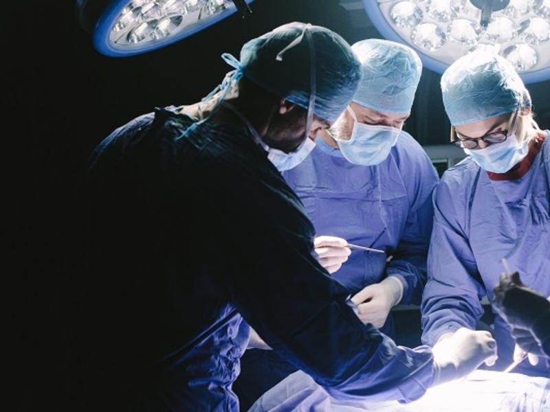 Surgeons in operating room