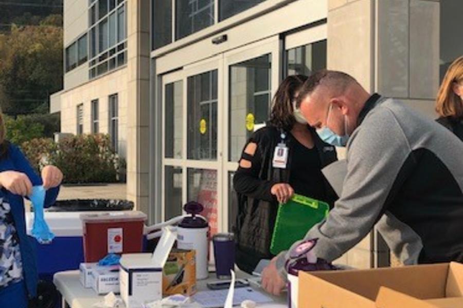 CAMC employees provide flu vaccinations