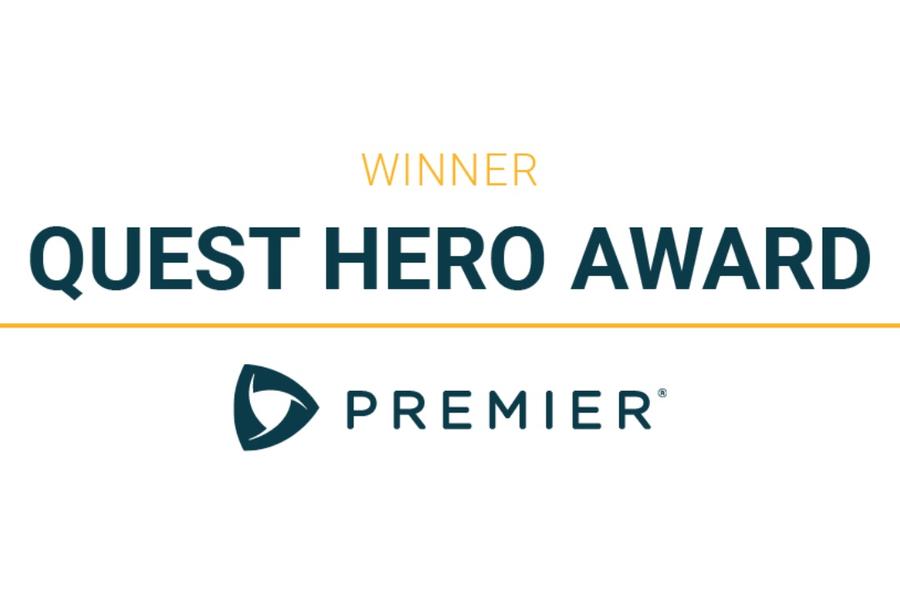 Quest Hero Award winner graphic