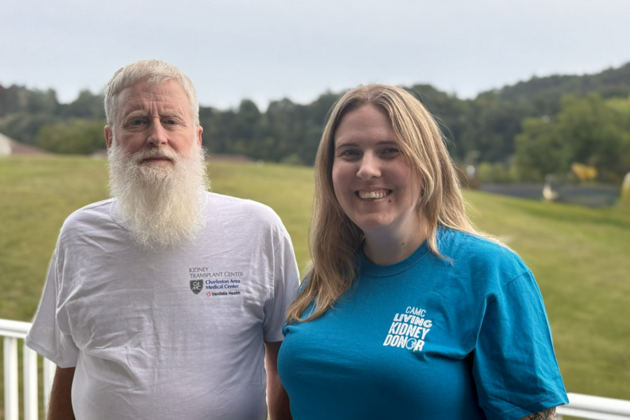 Steven, kidney recipient, and Meagen, living donor
