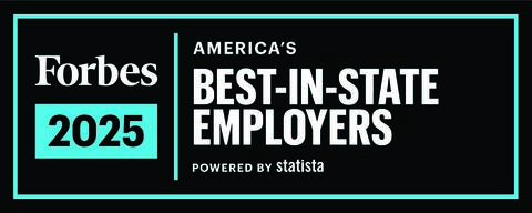 Forbes 2025 Award Badge for Best In-State Employer
