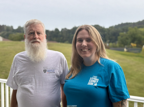 Steven, kidney recipient, and Meagen, living donor