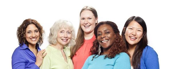 Group of women standing together.
