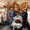 Kidney transplant recipient and transplant team