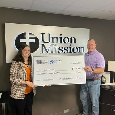 Credit union donation photo